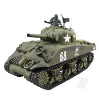 Henglong 1:16 U.S. Medium Tank M4A3 Sherman with Infrared Battle System (2 - HLG3898-1U Main