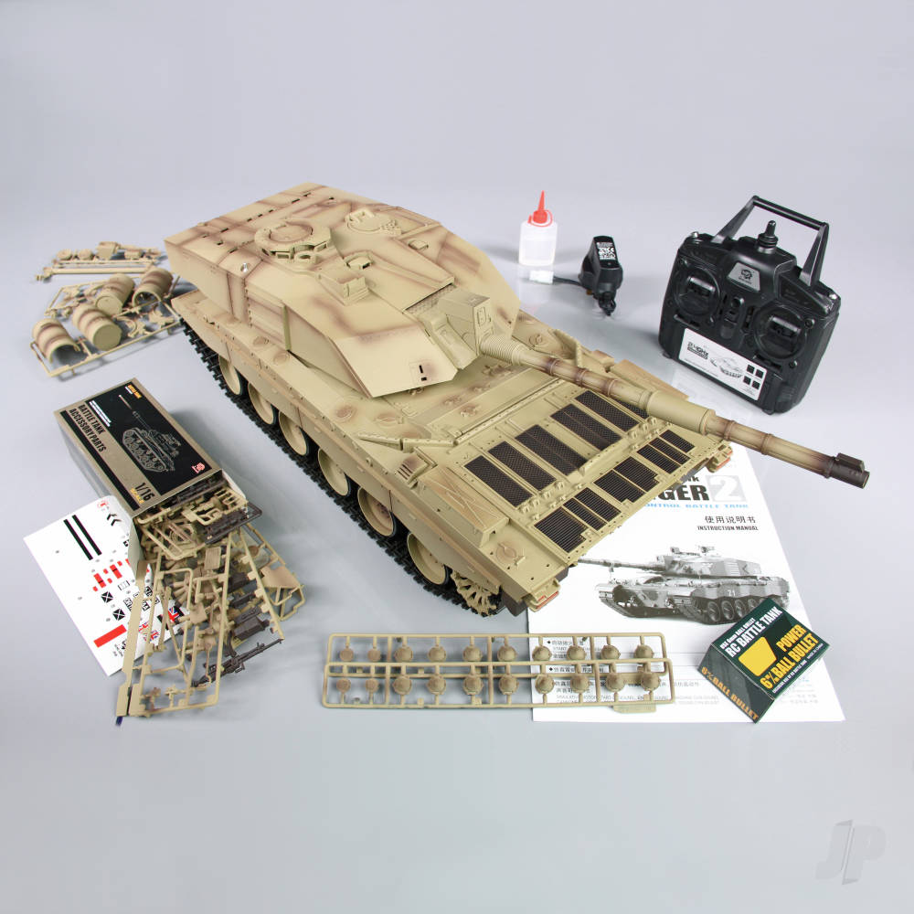 Heng Long 1:16 British Challenger 2 RC Tank with Infrared Battle System
