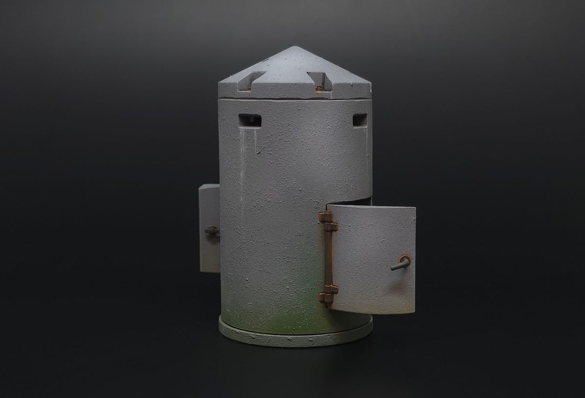 Spitterschutzzelle-Einmannbunker resin kit of German small pillbox