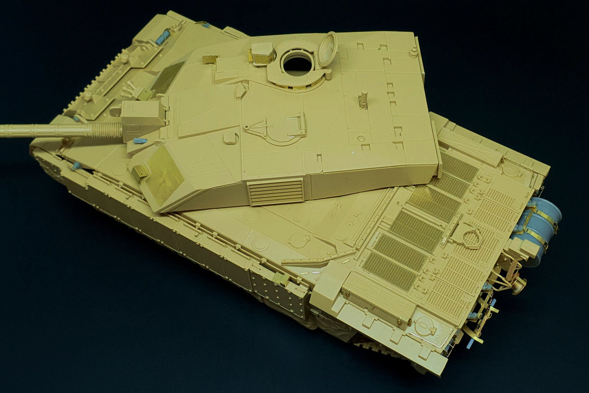 Challenger 2 (Desertised) PE/resin set (designed to be used with Tamiya kits)