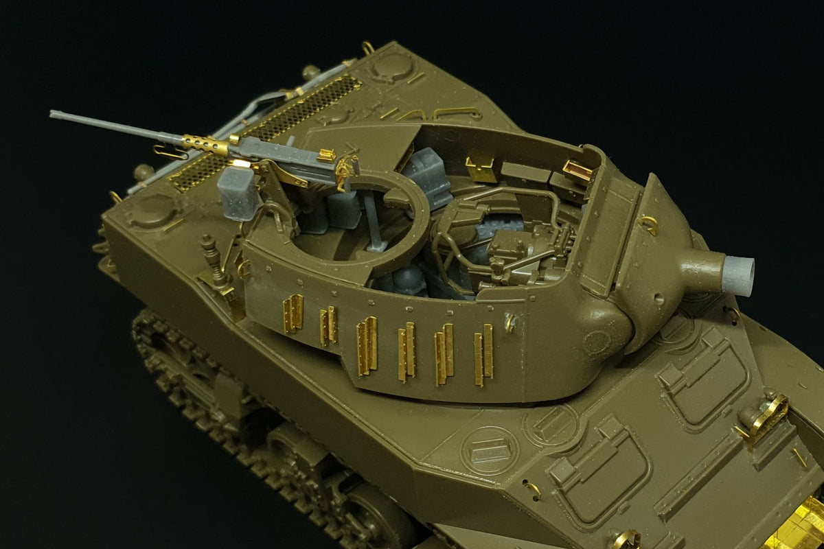U.S.Howitzer Motor Carriage M8 	PE/resin (designed to be used with Tamiya kits)