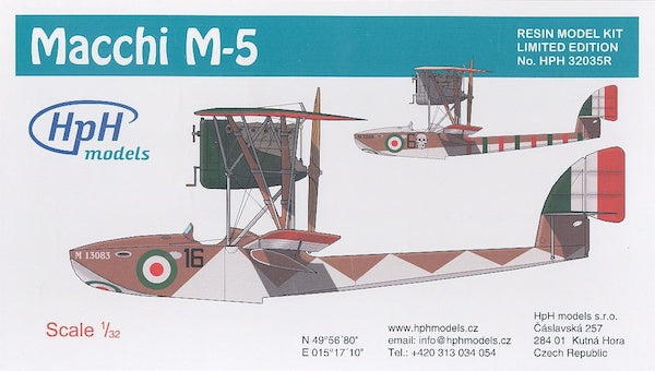 HPH Models Macchi M.5 flying boatprimary - HPH32035R
