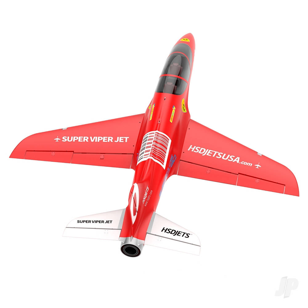 HSD Jets Super Viper 6kg Turbine Foam Jet, Red (PNP + Smoke, no turbine) HSDA15010200 1