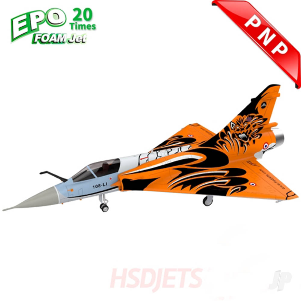 HSD Jets Mirage 2000 8kg Turbine Foam Jet, Tiger (PNP + Vector, no turbine) HSDA17010200E Main