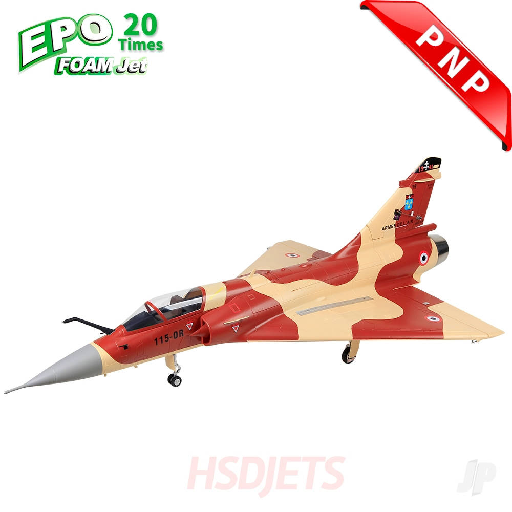 HSD Jets Mirage 2000 8kg Turbine Foam Jet, Desert Rat (PNP + Vector, no tu - HSDA17040200E Main