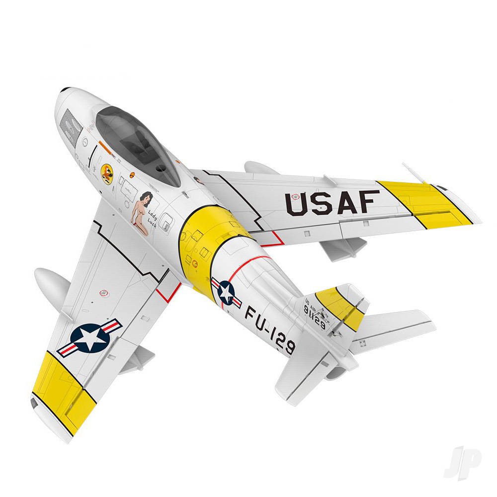 HSD Jets F-86 120mm EDF Foam Jet, Yellow Ribbon (PNP 12S) HSDA50020204J 4