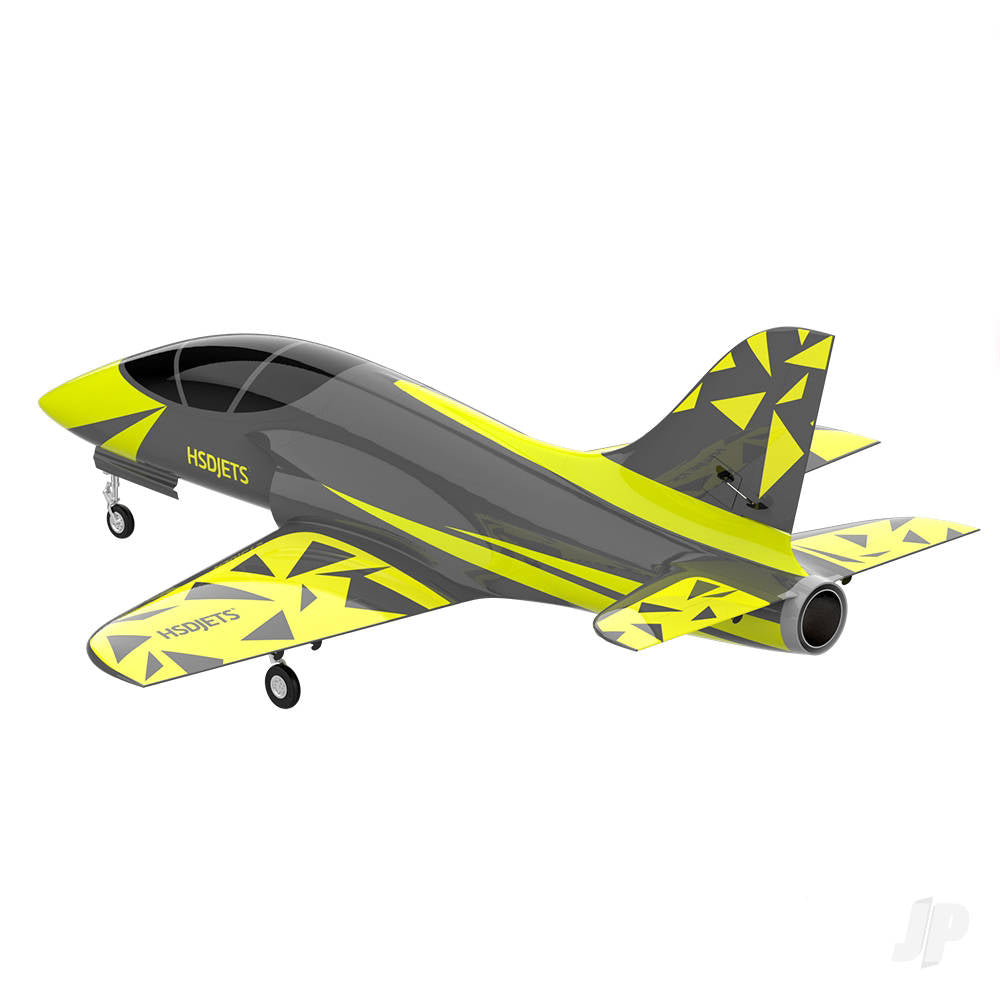 HSD Jets Super Viper 120mm EDF Composite Jet, Yellow / Grey, 1800mm (PNP 12S) HSDA66090200 1