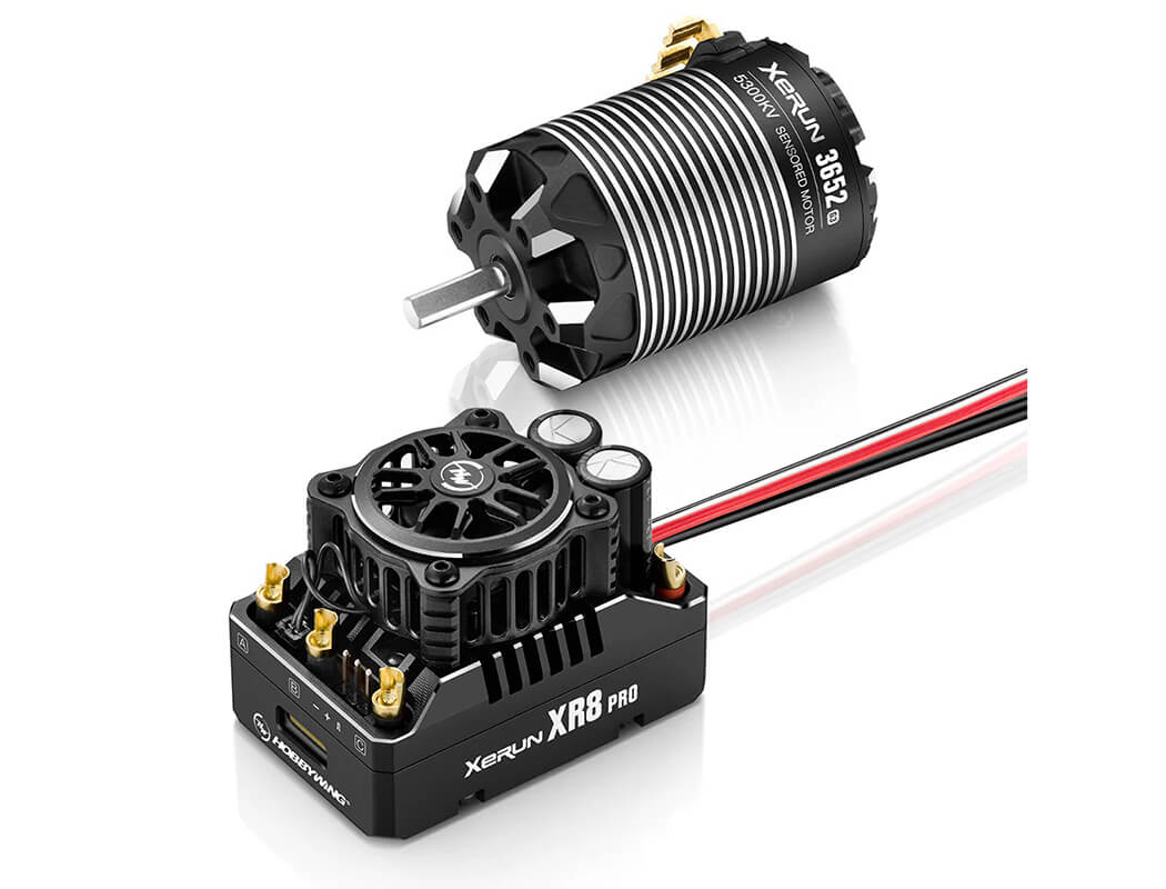 HOBBYWING SCT COMBO XR8 PRO G3 ESC & 3652SD 5300KV MOTOR HW38020438