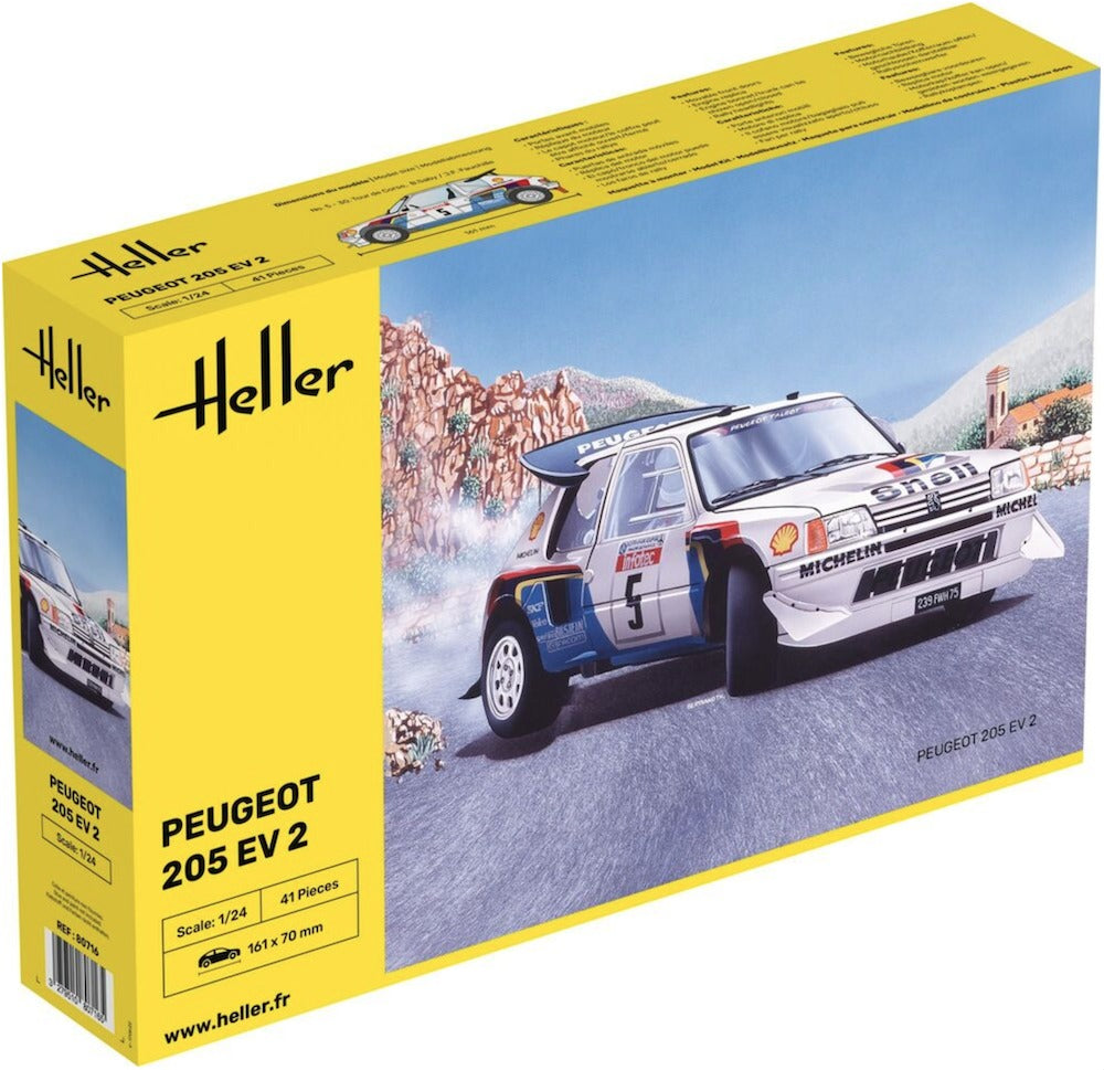 Heller 1/24 Peugeot 205 Ev 2 Hel80716