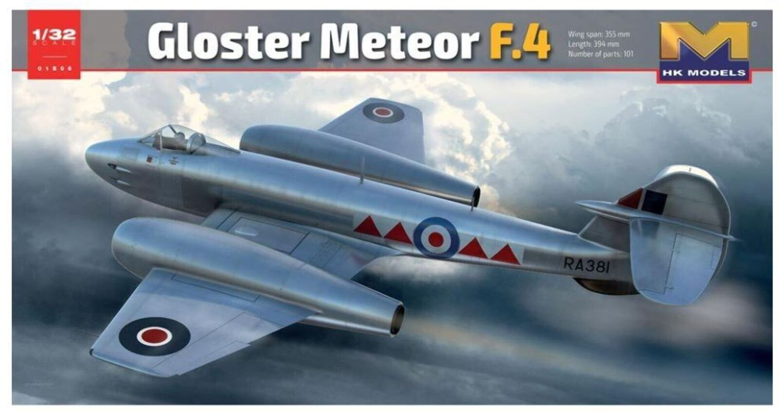 Hong Kong Models 1/32 Gloster Meteor F.4 01E06