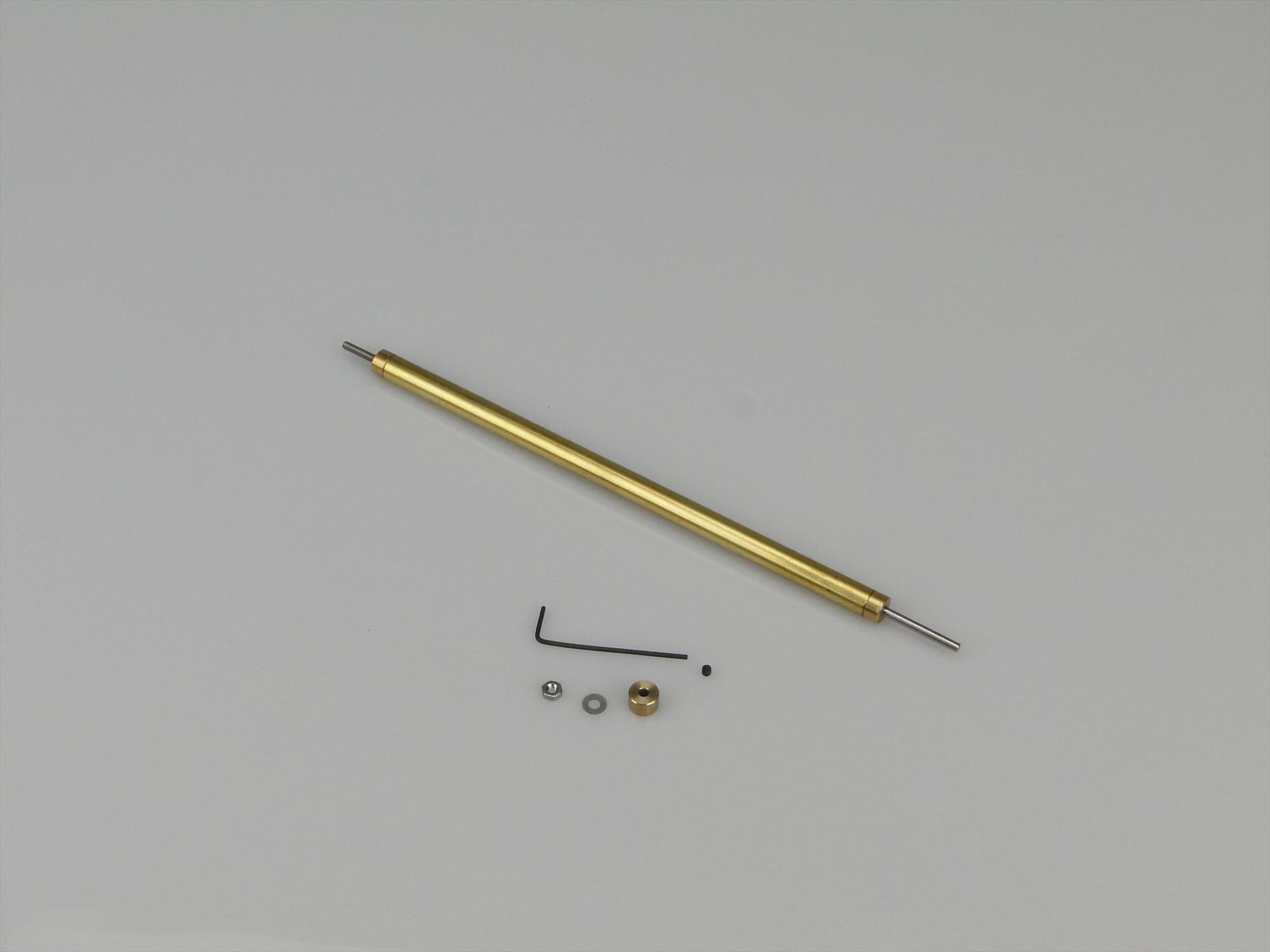 Fine Line Prop Shaft 5in M2/2mm Stainless 6mm dia Brass Tube