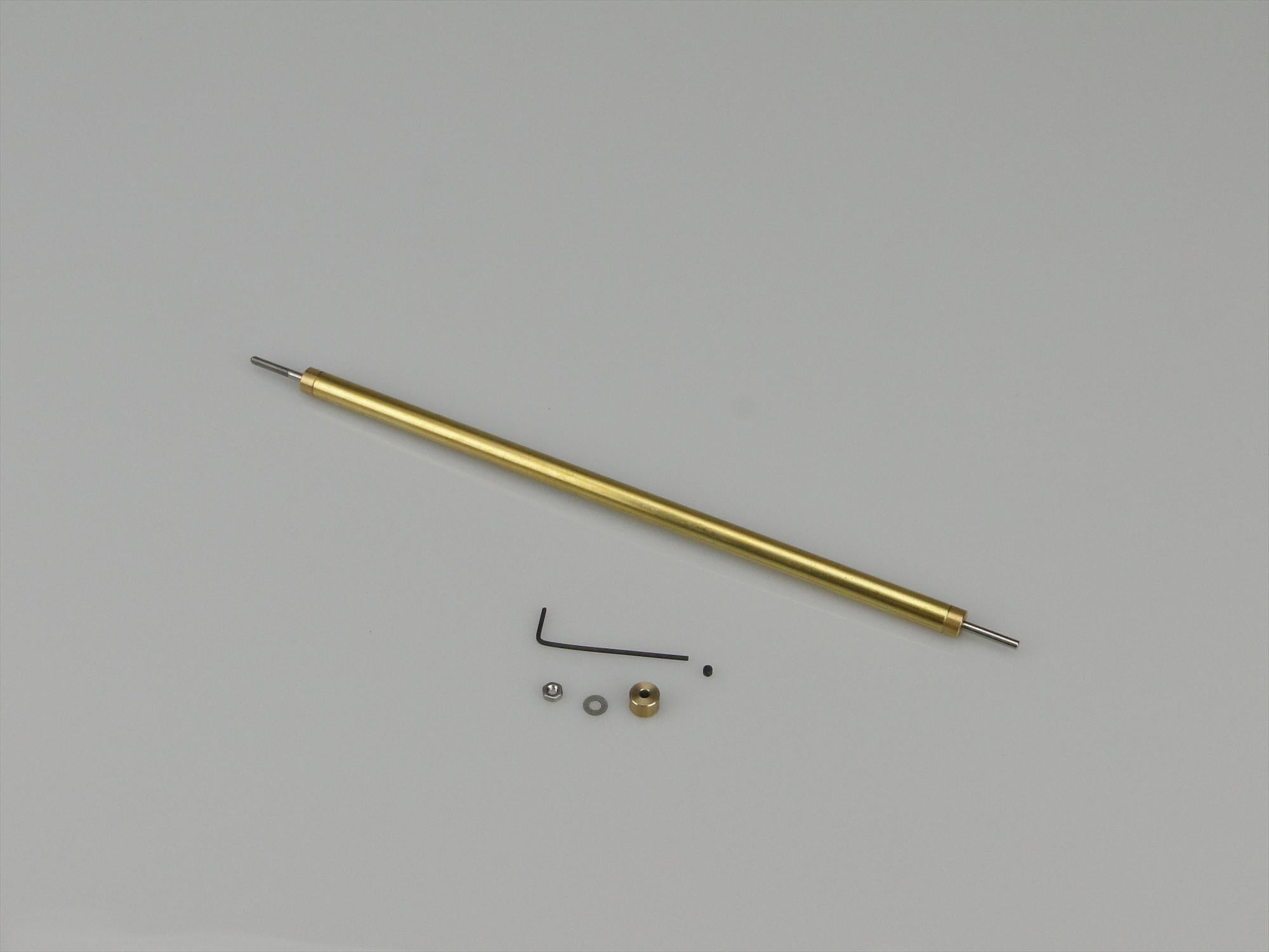 Fine Line Prop Shaft 6in M2/2mm Stainless 6mm dia Brass Tube