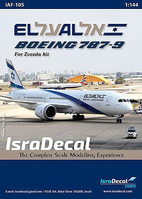 El-Al 'Dreamliner' Boeing 787-9 (designed to be used with Zvezda kits)