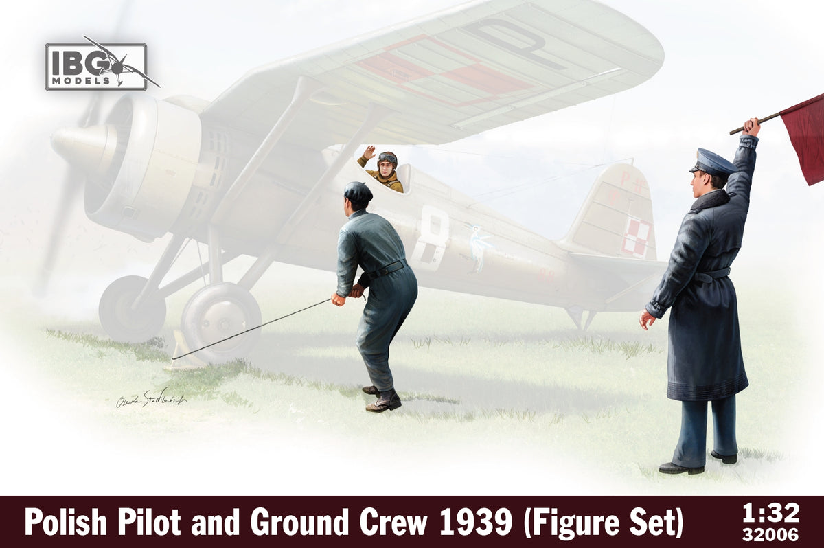 Polish Pilot and Ground Crew 1939 Figure Set -