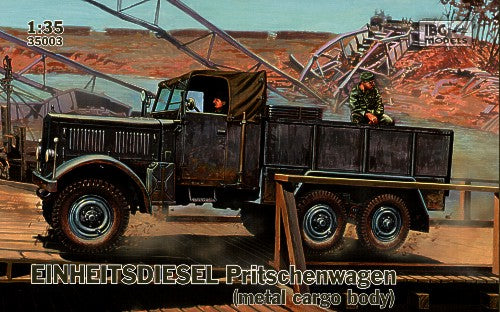 Einheitsdiesel Pritschenwagen with metal cargo body