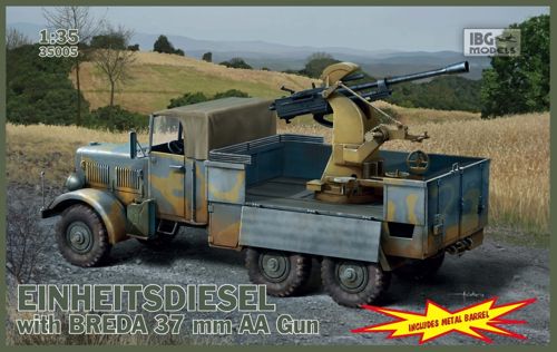 Einheitsdiesel with mounted 3.7cm Breda