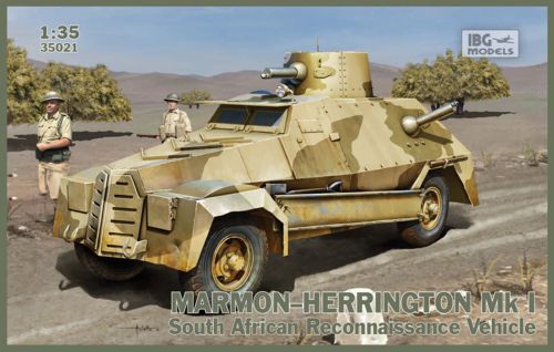 Marmon-Herrington Mk.I South African Reconnaissance vehicle. Includes a set of photo-etched parts and feature fully detailed interiors. Can be built with all the doors and hatches open.