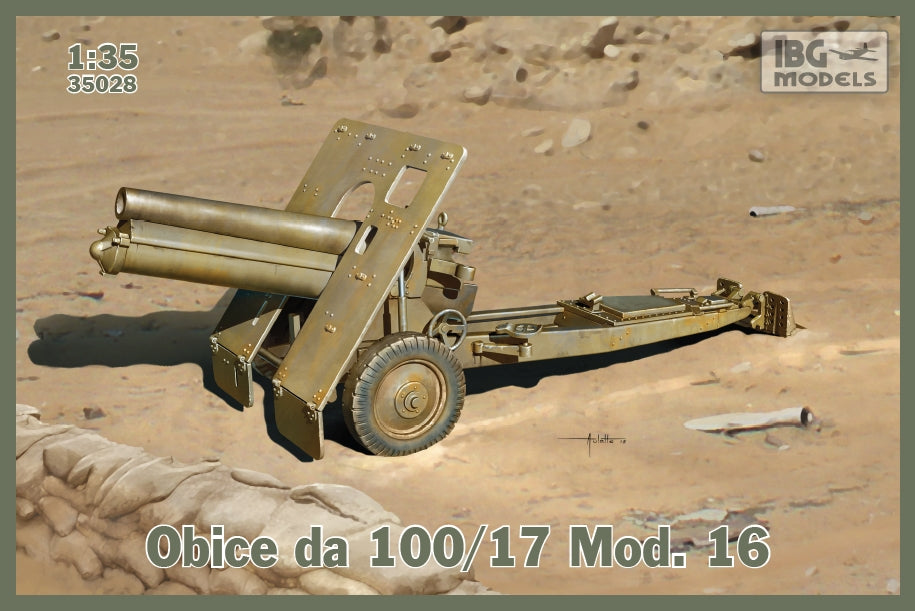 Obice da 100/17 Mod. 16 (Italian version of Skoda 100mm Howitzer) (optional metal barrel included)
