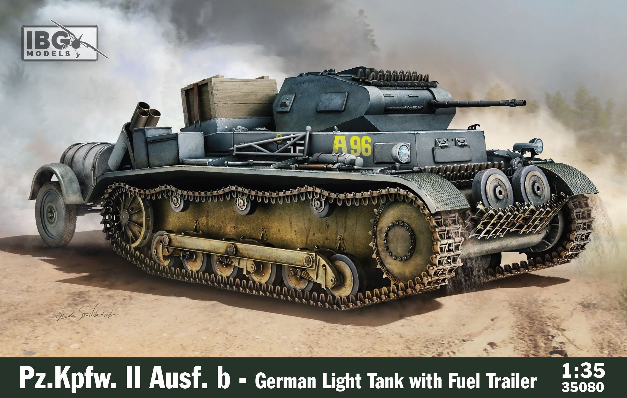 IBG Pz.Kpfw.II Ausf.B - German Light Tank with fuel trailer