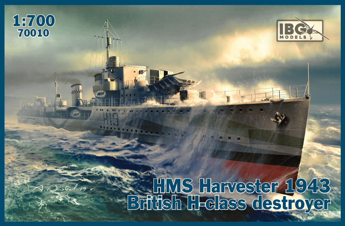 H.M.S. Harvester 1943 British H-class destroyer