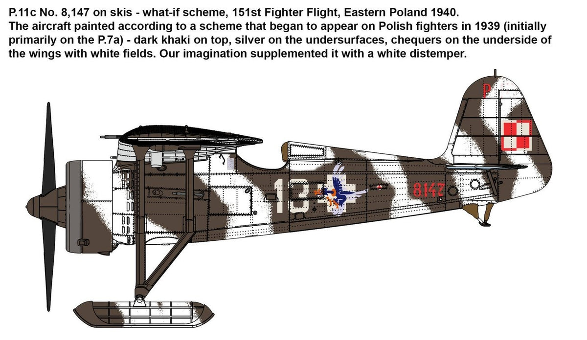 PZL P.11c Polish Fighter - Rare Birds