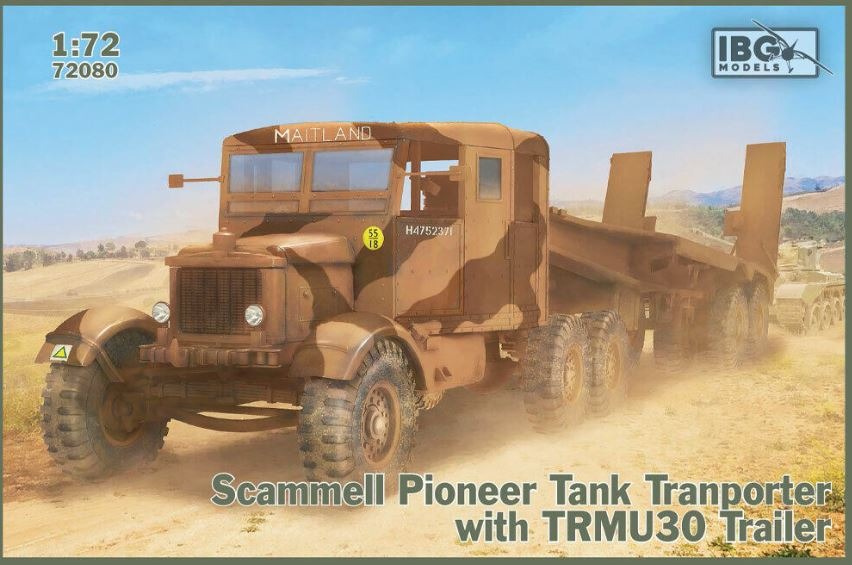 Ibg Models 1/72 Scammell Pioneer Tank Transporter & Trmu30 72080