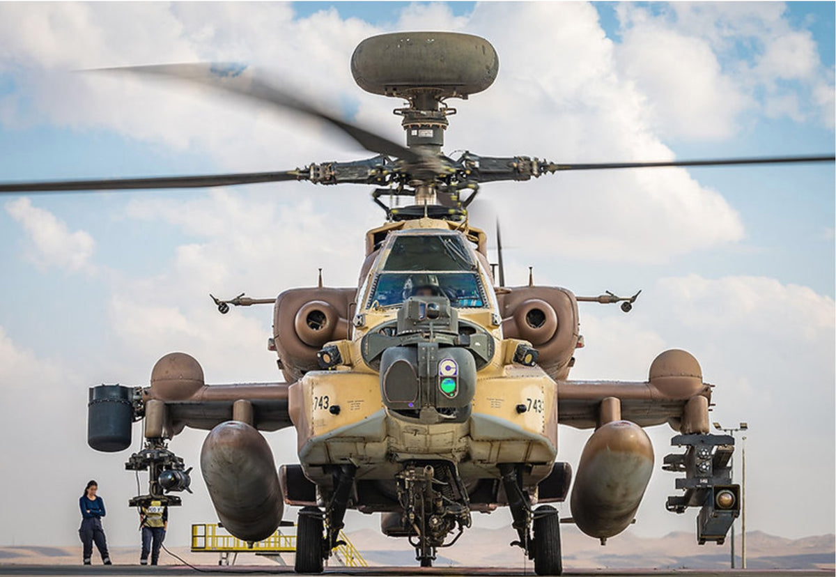 IAF Bell/Boeing AH-64DI ‘Saraf’ Conversion (designed to be used with Hasegawa Bell/Boeing AH-64D kits) Including: 3D resin printed parts, decals and assembly instructions.