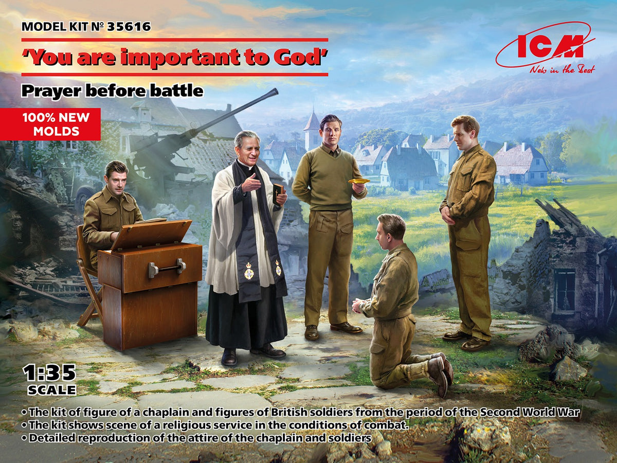 Icm 1/35 &#39;You Are Important To God&#39; Prayer Before Battle 35616