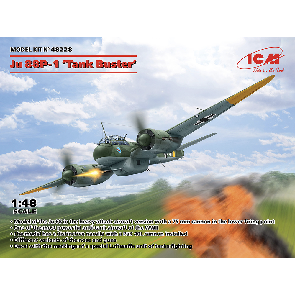 Icm 1/48 Ju 88P-1 Tank Buster 48228