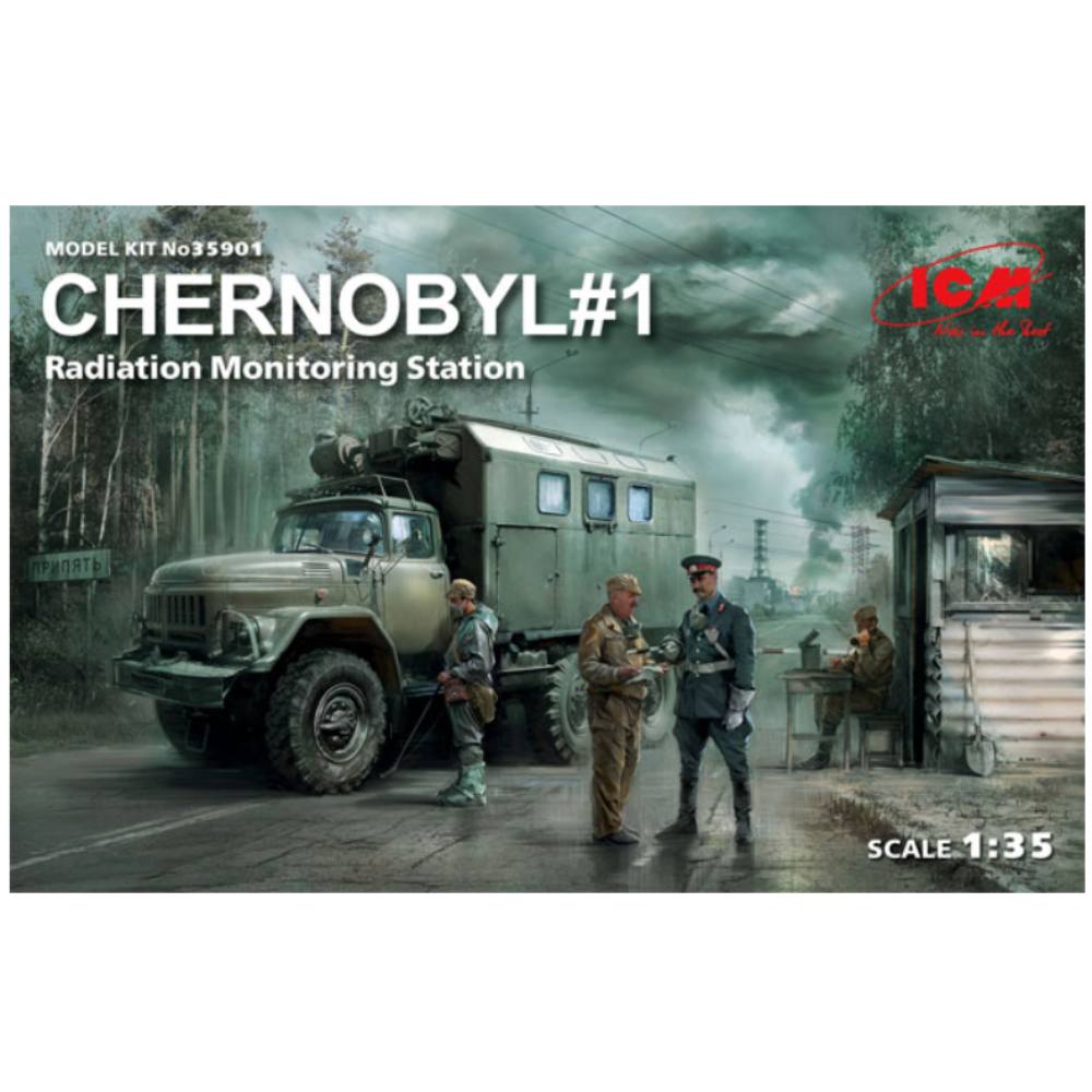 Icm 1/35 Chernobyl #1 Radiation Monitor Station 35901