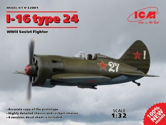 ICM I-16 Type 24, WWII Soviet Fighter Plane