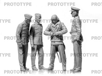 ICM DH. 82A Tiger Moth Aircraft with WWII RAF Cadets (4 Figures)