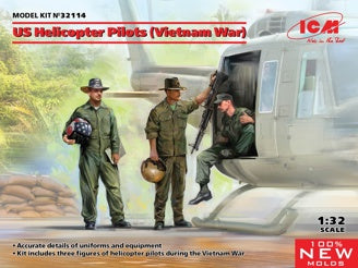 ICM U.S. Helicopter Pilots (Vietnam War) 3 Figures