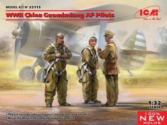 ICM WWII China Guomindang AF Pilots 3 Figures