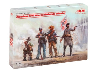 ICM American Civil War Confederate Infantry (Set #1) 4 Figures