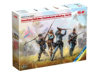 ICM American Civil War Confederate Infantry (Set #2) 4 Figures