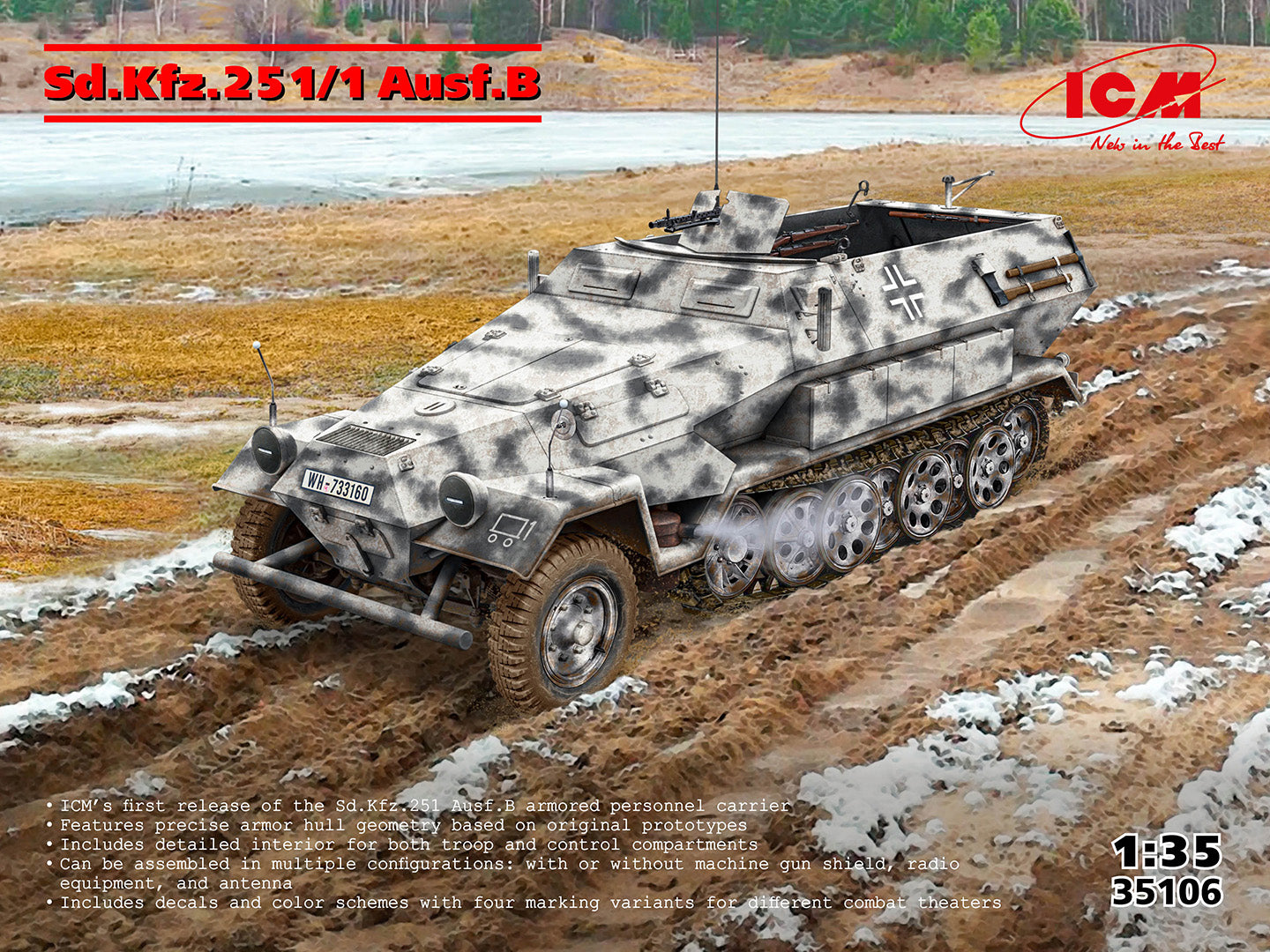 ICM Sd.Kfz.251/1 Ausf.B ICM35106&nbsp;