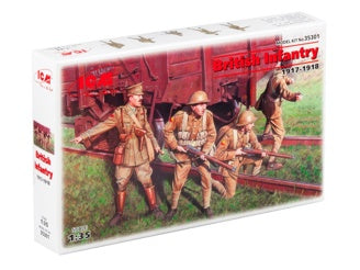 ICM British Infantry (1917-1918) 4 Figures