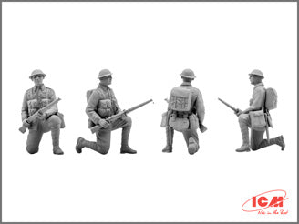 ICM British Infantry (1917-1918) 4 Figures