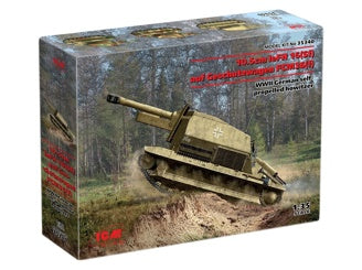 ICM 10.5cm leFH 16(Sf) auf Geschutzwagen FCM36(f), WWII German Self-Propelled Howitzer 