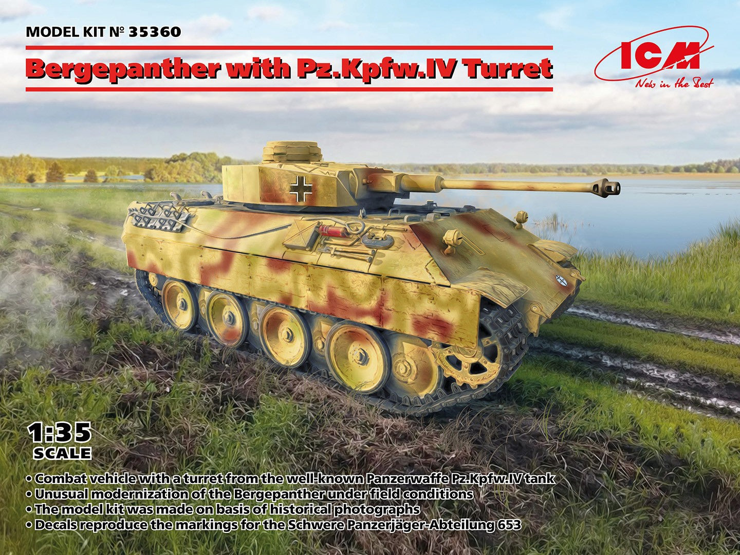 ICM 1/35 Bergepanther with Pz.Kpfw.IV Turret 35360 ICM35360