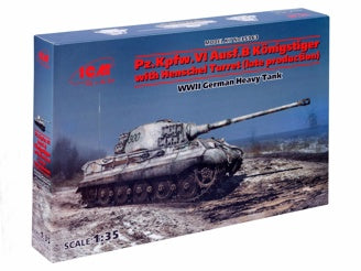 ICM Pz.Kpfw.VI Ausf.B King Tiger with Henschel Turret (Late Production), WWII German Heavy Tank  
