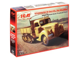 ICM V3000S/SS M (Sd.Kfz.3b) Maultier, WWII German Semi-Tracked Truck
