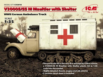 ICM V3000S/SS M Maultier with Shelter, WWII German Truck