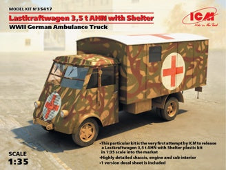 ICM Lastkraftwagen 3,5 t AHN with Shelter, WWII German Ambulance Truck