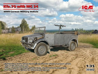 ICM Kfz.70 with MG 34, WWII German Military Vehicle