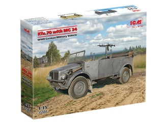 ICM Kfz.70 with MG 34, WWII German Military Vehicle