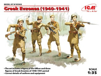 ICM Greek Evzones Infantry (1940-1941) 4 Figures