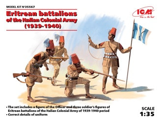 ICM Eritrean Battalions of the Italian Ð¡olonial Army (1939-1940) 4 Figures