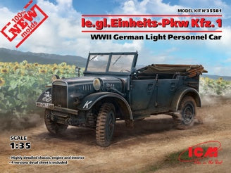 ICM le.gl.Pkw Kfz.1, WWII German Light Personnel Car